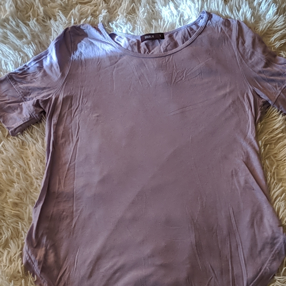 Purple tee shirt
